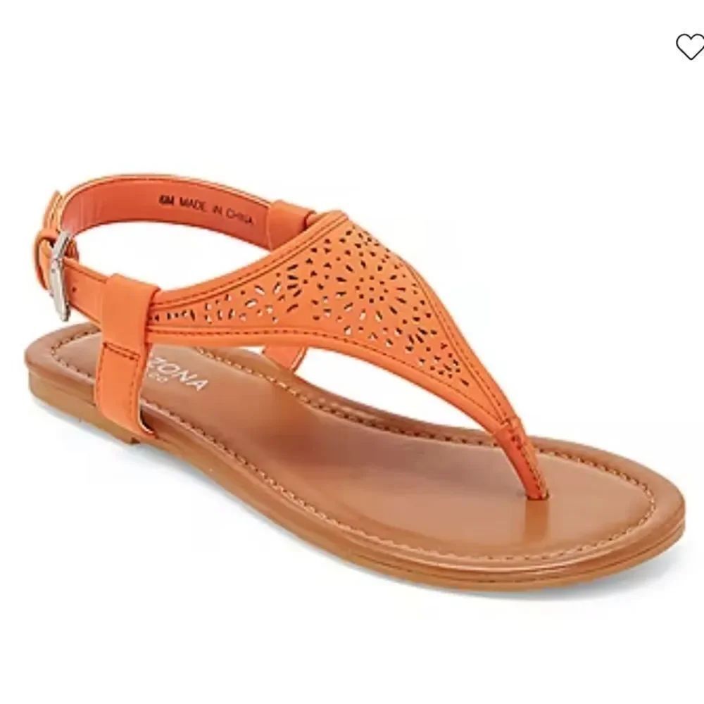 BRAND NEW ARIZONA WOMEN"S SHELBY CRISS CROSS ADJUSTABLE ANKLE STRAP BUCKLE FLAT
